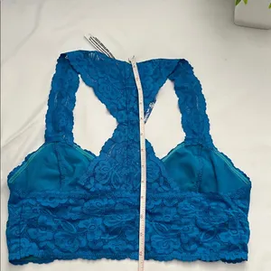 Free People Vibrant Blue Lace Bralette thumbnail 8