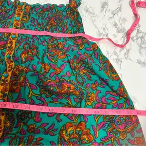 Lola Australia floral boho printed maxi skirt button front‎ sz M thumbnail 5