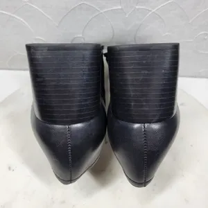 Naturalizer Stitch In Time Ankle Boots 7.5 Black Leather Chunky Heels Square Toe thumbnail 10