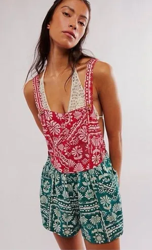 Free People Palm Bay Printed‎ Shortall size XS thumbnail 1