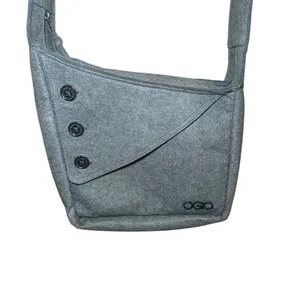 OGIO Charcoal Gray‎ Shoulder Wool Messenger Bag Boho Casual Crossbody Everyday thumbnail 3