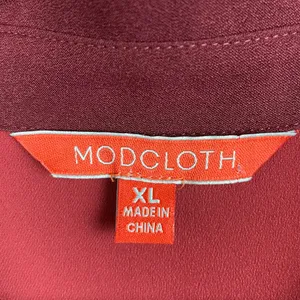 Modcloth Just My Typist Shirt Dress Women's Size XL Retro Secretary Pleated Twee thumbnail 6