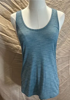 lululemon athletica Heathered Blue Scoop Neck Tank thumbnail 1