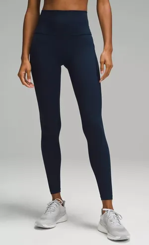 NEW Lululemon Wunder Train High-Rise Tight 0 with Pockets 25 True Navy thumbnail 1