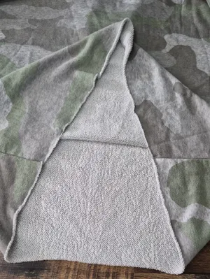 aerie Oversized Gray & Light Green Camo Half-Zip Sweater thumbnail 7