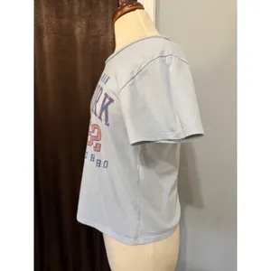 Marvel Spider-Man New York 1962 Graphic Tee Light Blue XL Short Sleeve Crop Top thumbnail 7