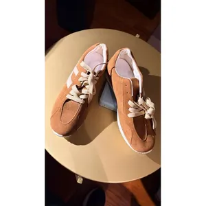 New Brown Faux Suede Sneakers Sz 9 thumbnail 8
