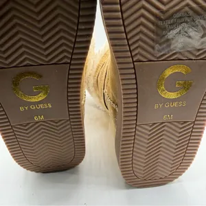 G by Guess Gold Metallic Faux Fur Fold Over Winter Boots Women’s 6 NWOB thumbnail 8