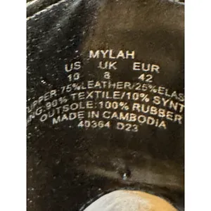 Lauren Ralph Lauren Mylah Tumbled Leather Bootie Black Size 10B thumbnail 9