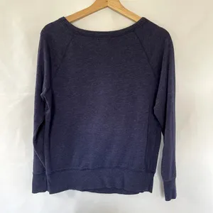 Old Navy Raglan Crewneck Sweater Small Indigo‎ Purple Women Cotton Blend thumbnail 7