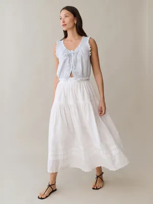 Sorella Light Blue Size XS Shelby Sleeveless Cropped Blouse Top Few Moda thumbnail 2