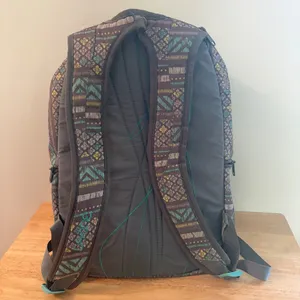 Dakine Gray Teal Yellow Backpack‎ Bag Laptop Sleeve Zipper Closure school work thumbnail 2