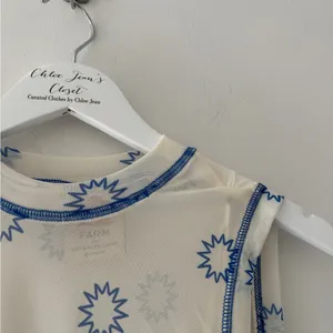 FARM RIO Graphic Mesh Midi Dress XS thumbnail 11