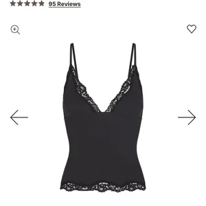 SKIMS Fits Everbody Black Lace Trim Cami thumbnail 2