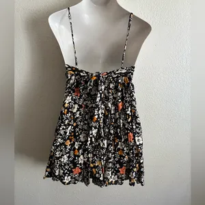 Free People Kaley Mini Dress in Black Combo 2 thumbnail 5