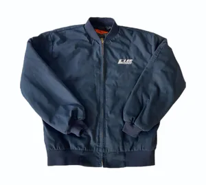 Streetwear Navy Blue Workwear Bomber Jacket 🔥 thumbnail 1