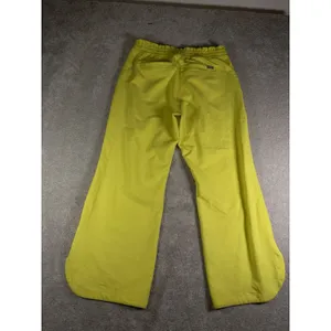 FIGS Marseille Wide Leg Scrub Pants Women Large Petite Neon Yellow thumbnail 7