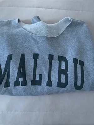 Brandy Melville Malibu Graphic Crewneck Sweatshirt - Gray thumbnail 6