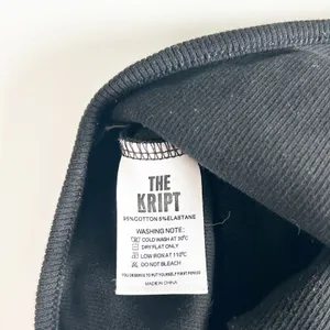 THE KRIPT Womens Basic Black Ribbed Knit Halter Neck Crop‎ Top Tank Size XS thumbnail 3