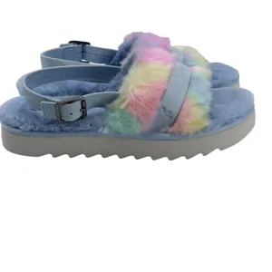 Koolaburra By UGG Fuzz D Out Women's Slippers‎ 11 M Blue Pastel NWOB thumbnail 5