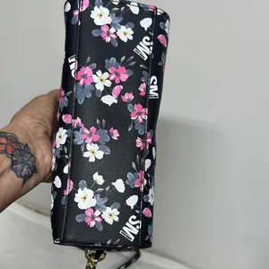Steve Madden Black and Pink Floral Crossbody Bag thumbnail 5
