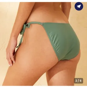 New Shade & Shore steal Green Bikini Bottoms string M thumbnail 2