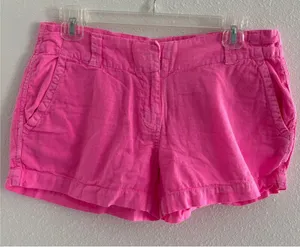 Vineyard Vines Shorts Womens 2 Pink‎ 3" Linen Blend Preppy Resort Travel Beach thumbnail 1