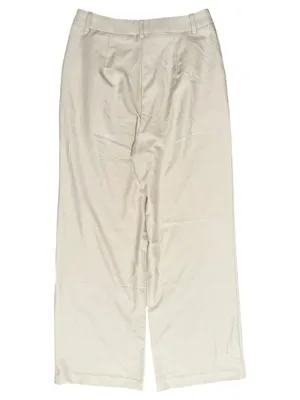 Commense NWT Women’s Sz M Light Beige Wide Leg High Waist Pleated Pants Trousers thumbnail 3
