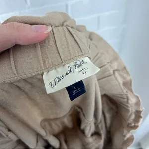 Universal Thread Tan Button Front Linen Blend Skirt Size L thumbnail 3