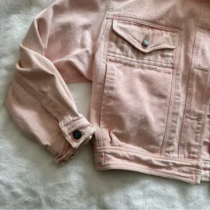 MBD by Bitterman Vintage 80s Pink Denim Jacket Size Medium thumbnail 2
