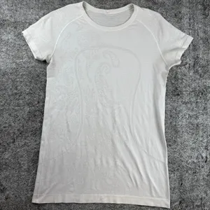 Lululemon Swiftly Tech Short Sleeve Lace Women's 12 Polar Cream thumbnail 2