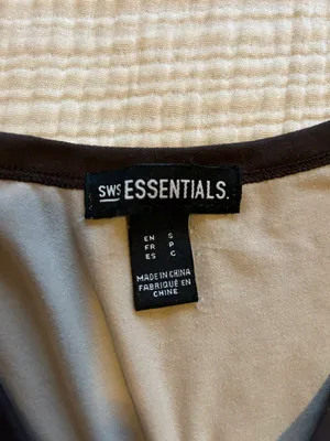 Charlotte Russe SWS Essentials 2 Tone Brown Long Sleeve Shirt thumbnail 3