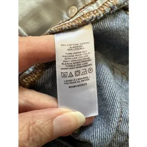Loft‎ Rivete Denim High Rise Wide Leg Blue Jeans Size 28 Boho thumbnail 4