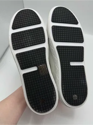 Tory‎ Burch Ladybug Platform Sneakers Titanium White/Washed Berry size 9.5 luxe thumbnail 2