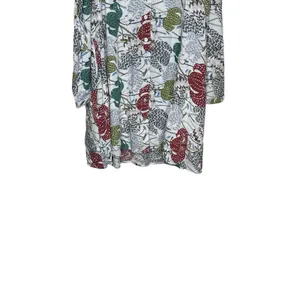 Entro Women's Shirt Dress‎ Button-Up Midi Floral Collar Cold Shoulder Medium NWT thumbnail 5
