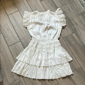 The Reset White Pleated Dress Size M thumbnail 5