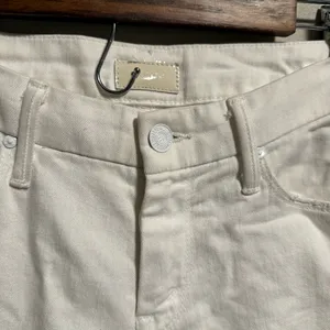 Mother Denim The Looker Skinny Jeans in Mirror Mirror White- Size 26 thumbnail 8