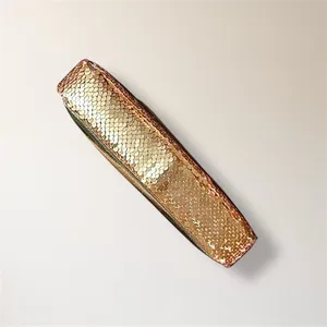 New Nicole‎ Miller Gold Sequin Shoulder Bag Clutch Evening Purse Holiday Party thumbnail 7