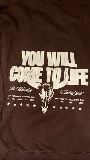 STS Worship Hoodie Brown Size XL thumbnail 2