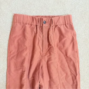 Madewell Tapered Huston Pull-On Crop Pants Burnt Clay Small thumbnail 6
