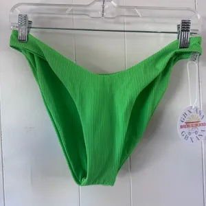 Grey Bandit x Ana Neon Green Ribbed Bikini Set M thumbnail 5