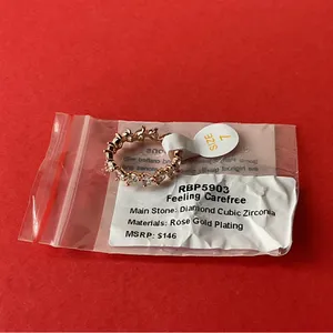 Bomb Party RBP5903 “Feeling Carefree” Cubic Zirconia on Rose Gold Sz 7 Ring NWT thumbnail 4