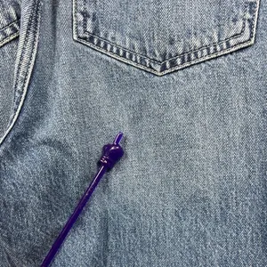Madewell‎ Straight-Leg Jean Overalls XXS Hickory Wash Faded Denim Cropped Length thumbnail 6