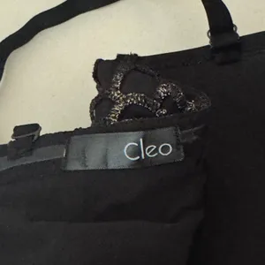 Cleo Womens Black Gold Lace Bustier Crop Top Padded‎ Hook Eye L Whimsigoth thumbnail 8