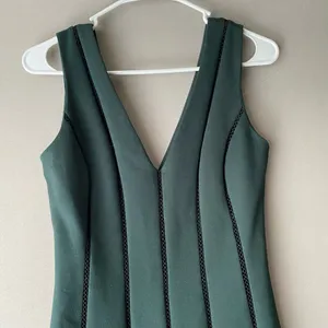 Adelyn Rae Office Siren Academia‎ V-Neck Fit & Flare Dress S Green thumbnail 2