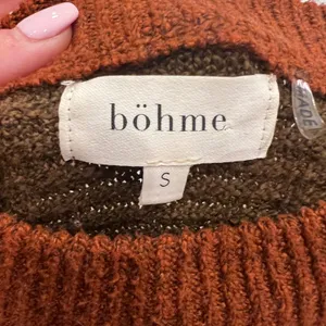 Bohme Womens Sweater‎ Size S Brown Beige V Neck Pullover Long Sleeve Knit thumbnail 3