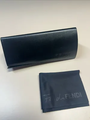 FENDI Black Triangular Sunglasses Case thumbnail 1