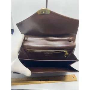 Salvatore Ferragamo Vintage Brown Clutch thumbnail 6