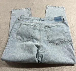 Abercrombie Ultra High Rise 90s Straight Jean Criss-Cross Waistband 34 thumbnail 11