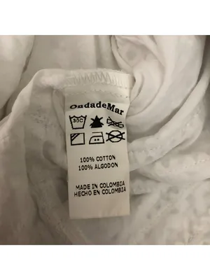 OndadeMar Womens White Lace Mini Skirt Size Small 100% Cotton Swim Cover thumbnail 4